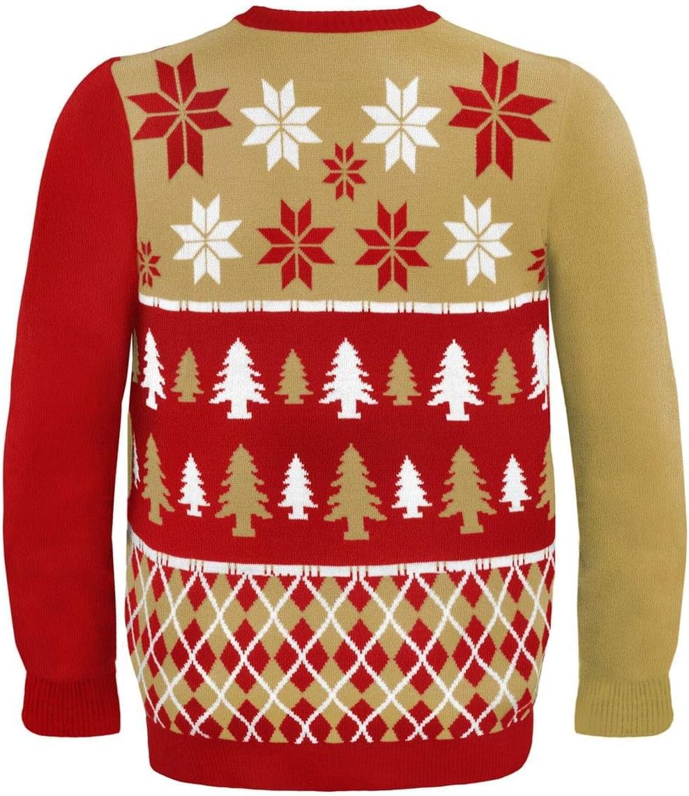 FOCO NFL Unisex-Adult NFL Busy Block Ugly Sweater