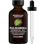 Brooklyn Botany Palmarosa Essential Oil - 100% Pure and Natural - Premium Grade Oil with Dropper - for Aromatherapy and Diffuser - 1 Fl Oz