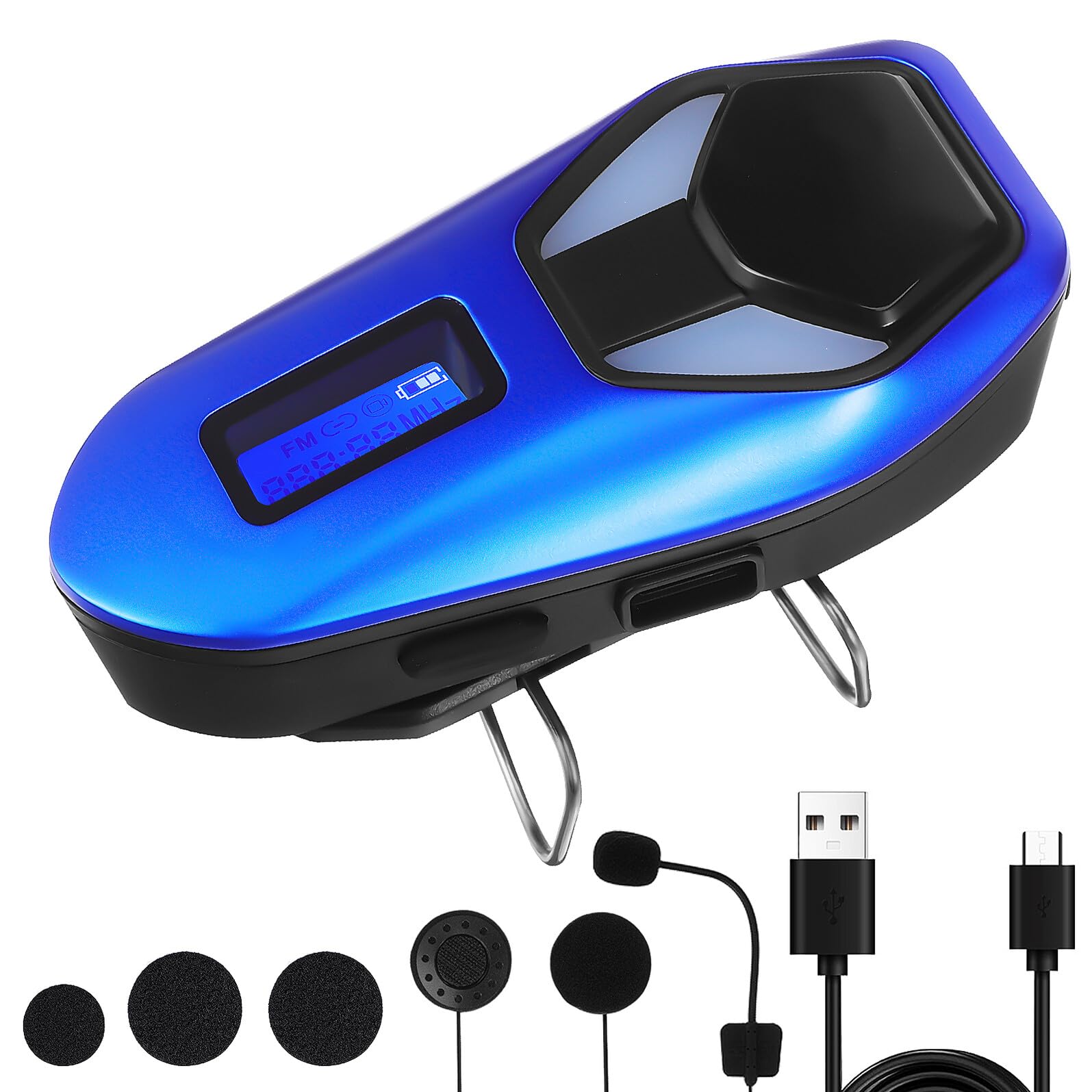 Micrófono inalámbrico Alipis para casco de moto con batería 8