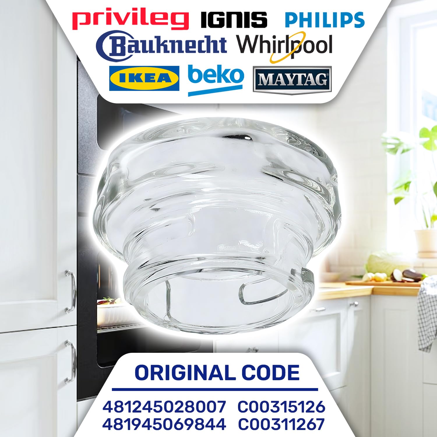 Cache Ampoule Avec Outil De Démontage 00647309, 00424086 647309, 00176141, 176141, 424086, 00647309, 00424086 Four, Cuisinière S | Leroy Merlin