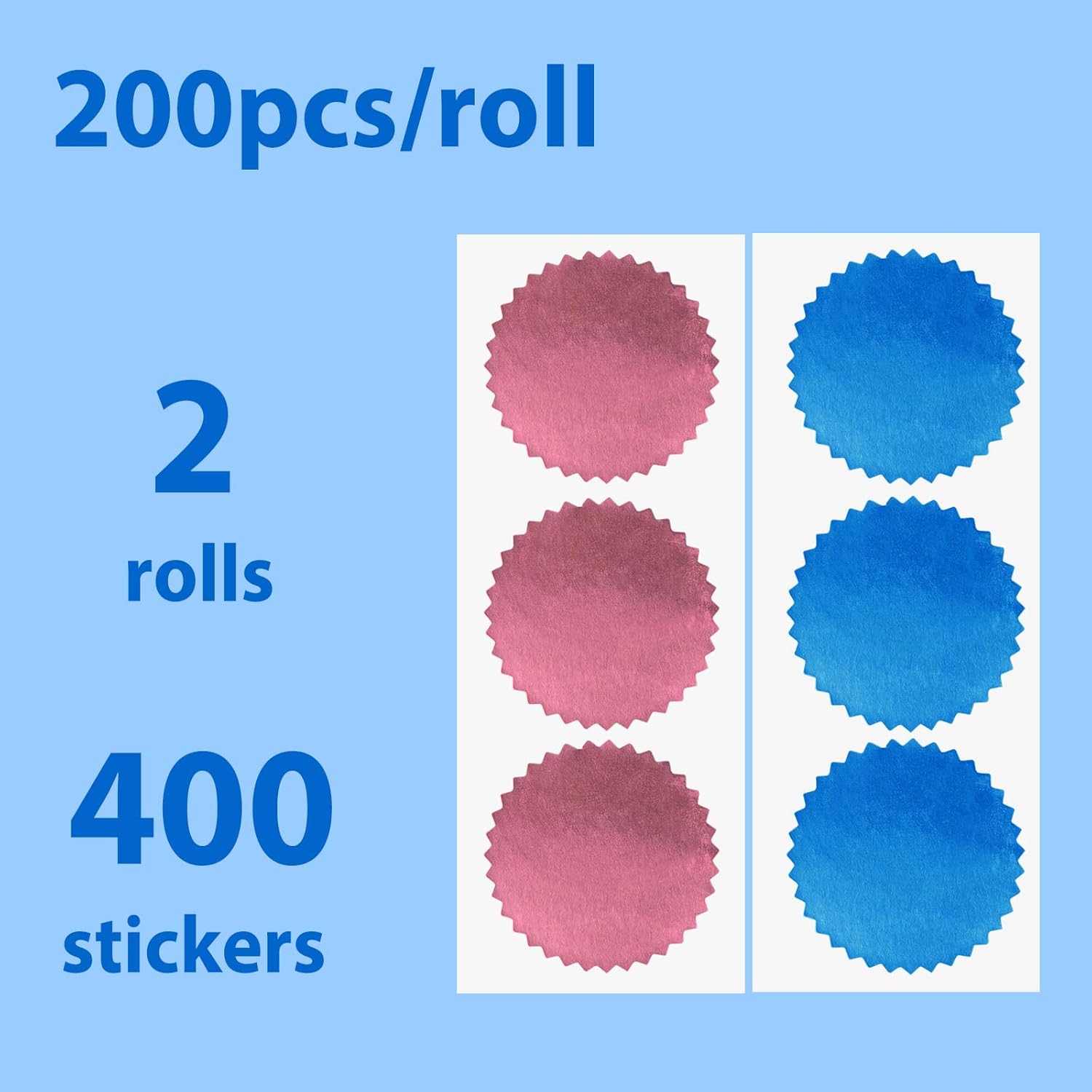 2 Inch Embossing Stickers, Stickers for Embossing, 400 Pcs Embossing Seal Stamp Labels for Graduation, Notary Seals, Certification, Invitations - Image 3