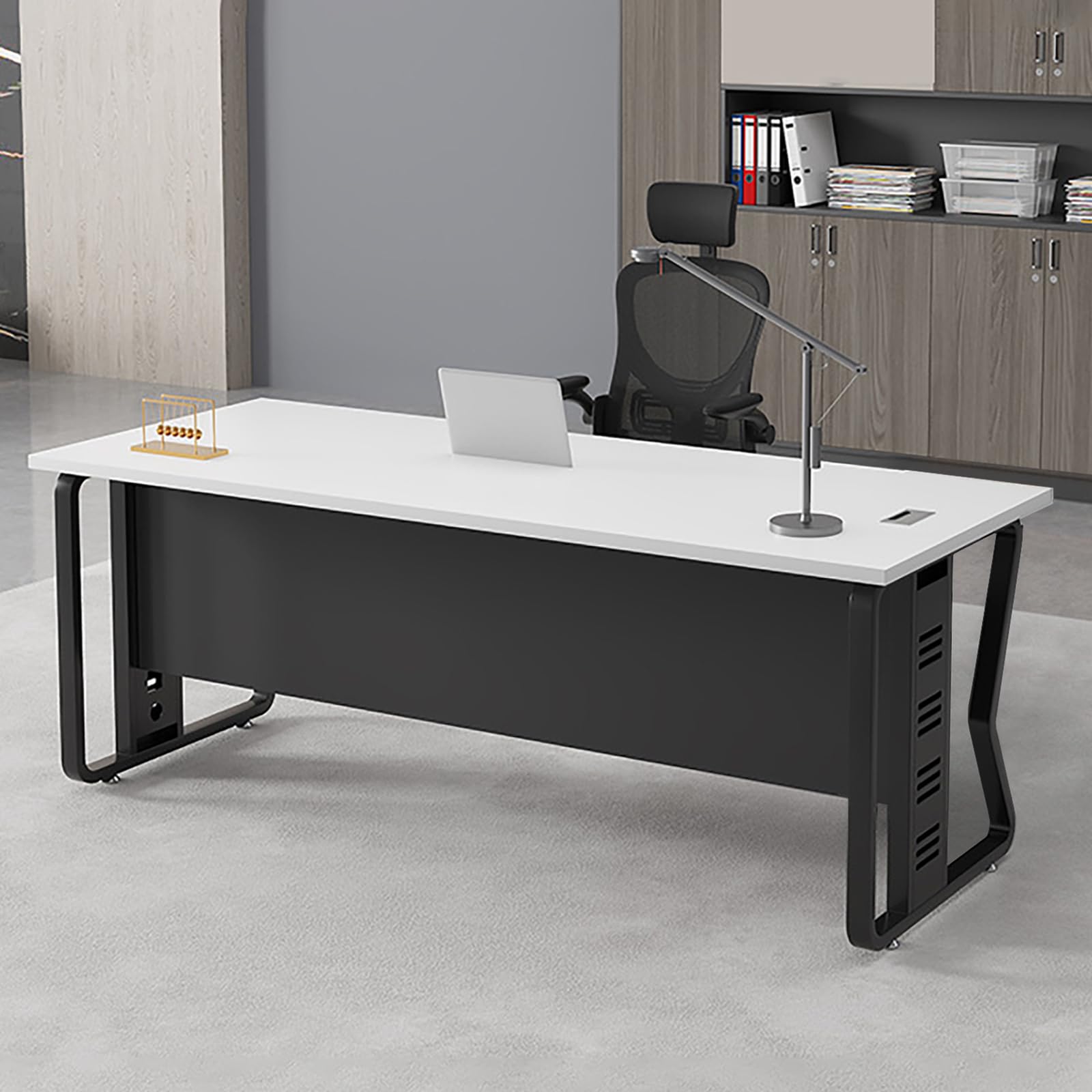 Amazon.co.jp: 社長デスク 法人様向け 社長机 l型デスク