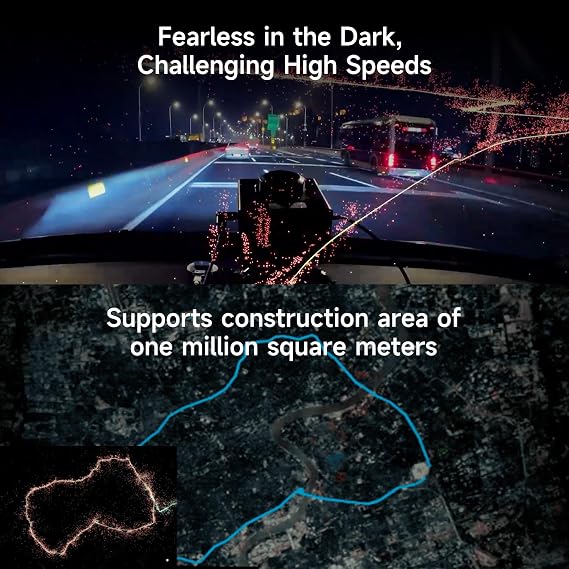 Yahboom Slam LiDAR Aurora 3D Mapping AI Vision Sensor Binocular Structure IMU Inertial Navigation Module for ROS Robots with Bracket APP Control