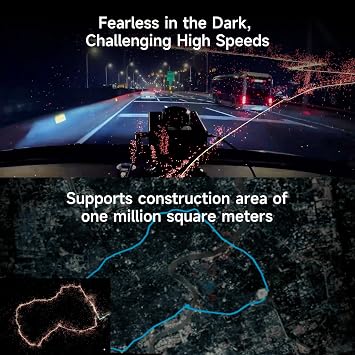 Yahboom Slam LiDAR Aurora 3D Mapping AI Vision Sensor Binocular Structure IMU Inertial Navigation Module for ROS Robots with Bracket APP Control