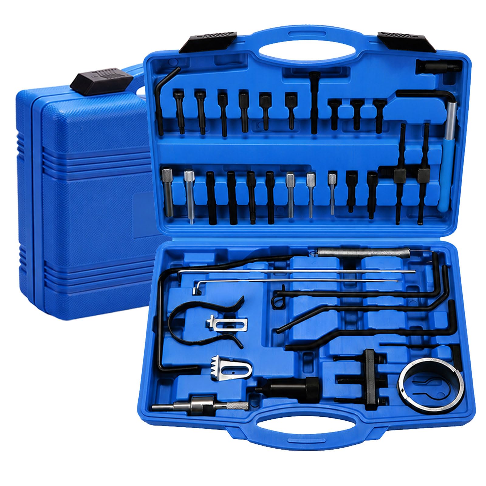 Set di 42 strumenti di regolazione del motore per Citroen | Strumento per cinghia dentata, compatibile con modelli Peugeot, Citroen e PSA, con motori TDI e HDI (diesel e benzina)