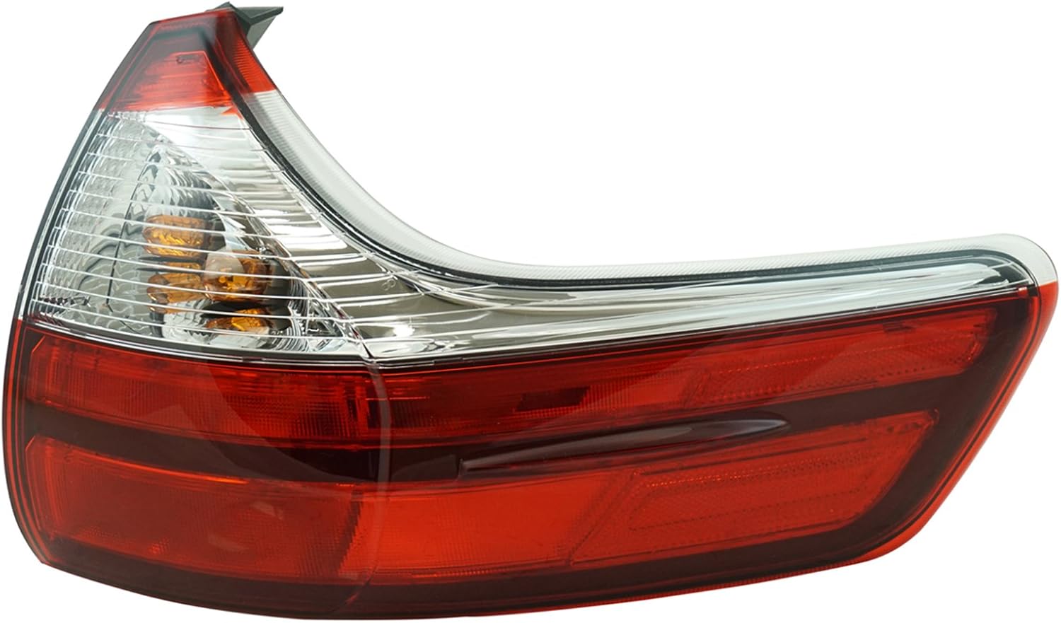 TRQ Passenger Side Outer Tail Light Assembly Compatible with 2015-2019 Toyota Sienna TO2805123