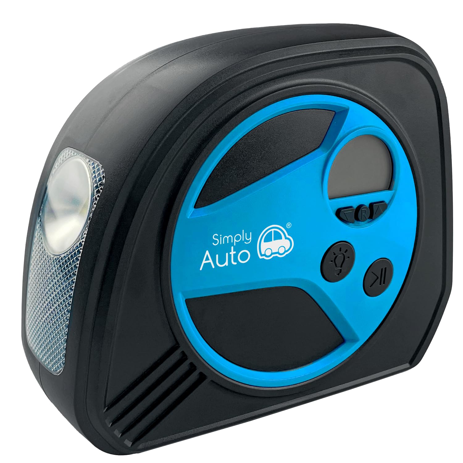 SIMPLY AUTO Digital Display Air Compressor with Light 12v Powered Car Socket