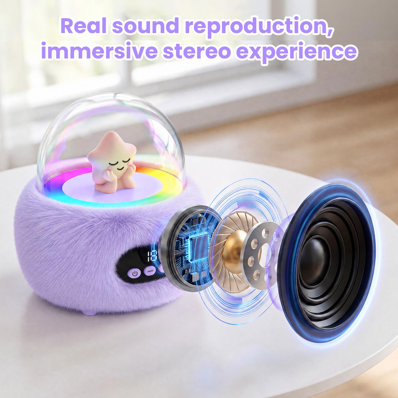 Mini macchina per karaoke per bambini: potente altoparlante portatile con suono stereo, regalo di Natale e bambini per ragazze dai 3 ai 4 ai 5 anni 6, 7, 8, 9, 10 anni in su, regalo di compleanno per