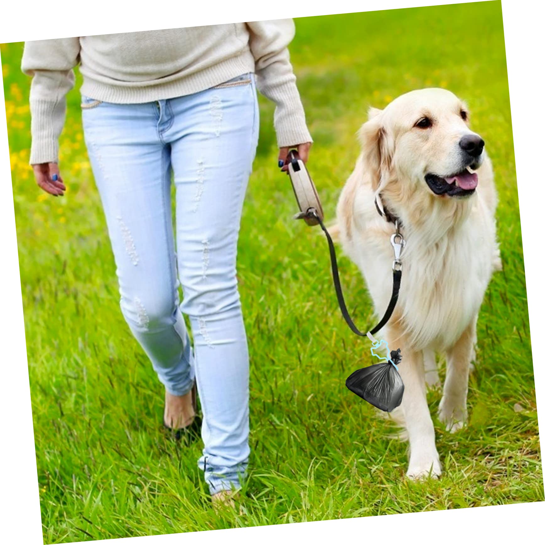 Clip pour Laisse de Chien Porte-poubelle à Déjections Canines 5 Pcs