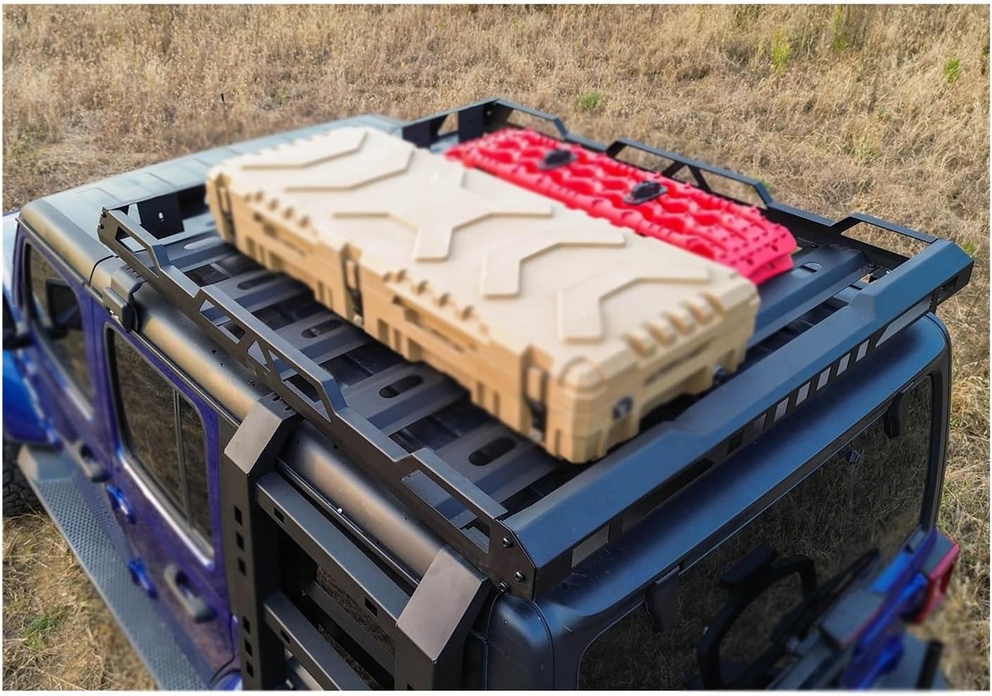 ROOF Rack ROOF Baskets and Side LADDERS Compatible for Jeep Wrangler JK/JL