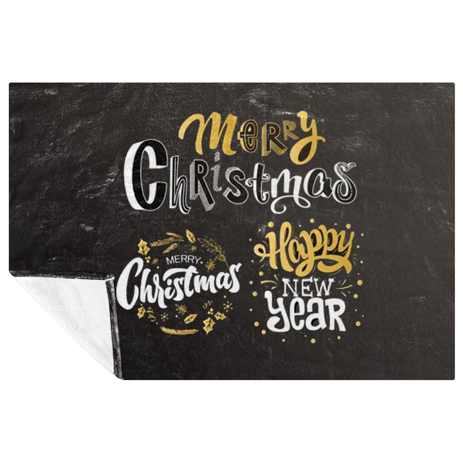 Jeté de lit imprimé idée cadeau de Noël et Nouvel An pour lit et canapé