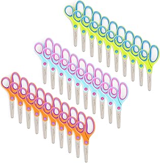 Blue Summit Supplies 30 Pack Kids Scissors Bulk with Comfort Grip, Bulk ...