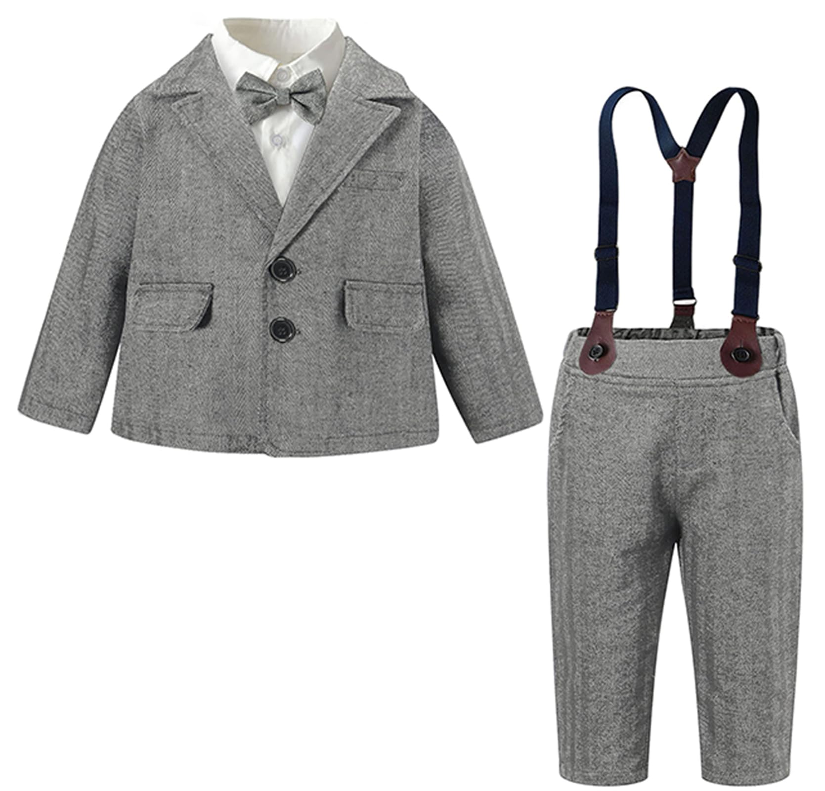 SANGTREE Baby Boys Gentleman Outfits Suits Set, 3 Months - 14 Years