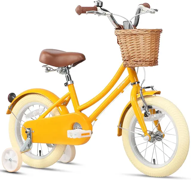 Glerc Girls Bike With Basket - Kinderfiets met mand voor kinderen 3-10 jaar
