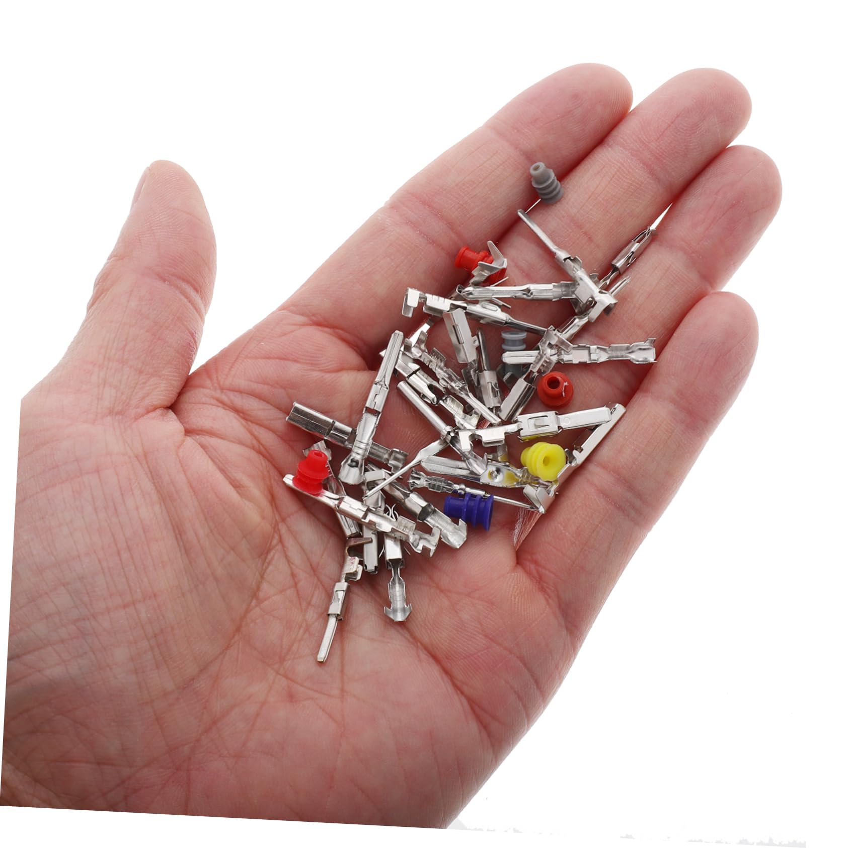 OUNONA Kit de Connecteurs Électriques à Sertir 700Pcs pour Voiture Broches en Alliage et Plastique, Installation Facile pour Réparations Automobiles Polyvalentes