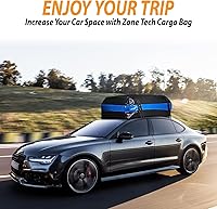 Vista 7 de Zone Tech - Bolsa transportadora de carga para techo de automóvil de 21 pies cúbicos, carcasa blanda impermeable protectora, resistente al desgarro