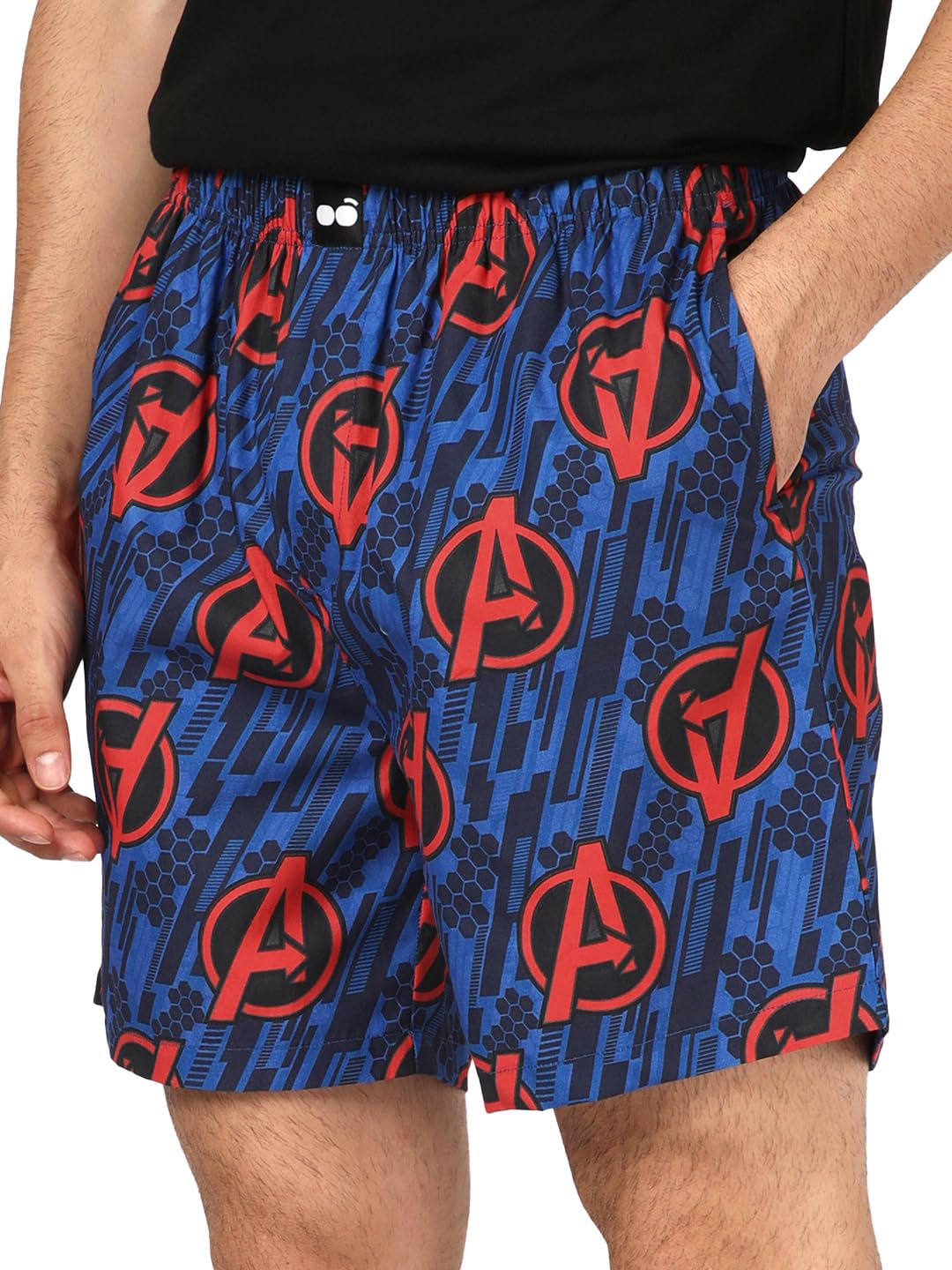bewakoof Marvel Avengers Men's All Over Printed Regular Fit Poplin Cotton Boxer-picture-20