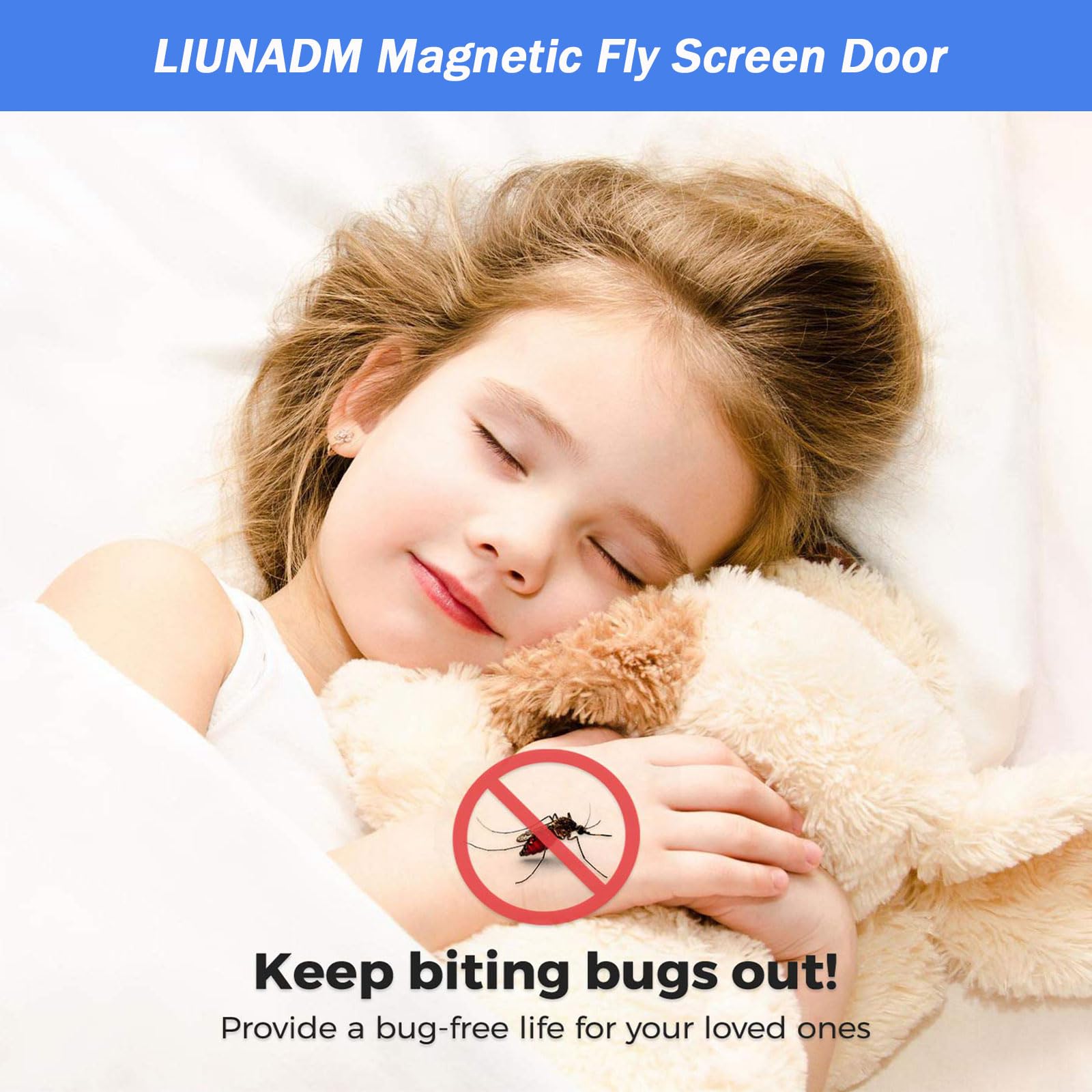 Produktbild von Magnet Fliegengitter Tu00fcr 230 X 258 Cm Insektenschutzvorhang