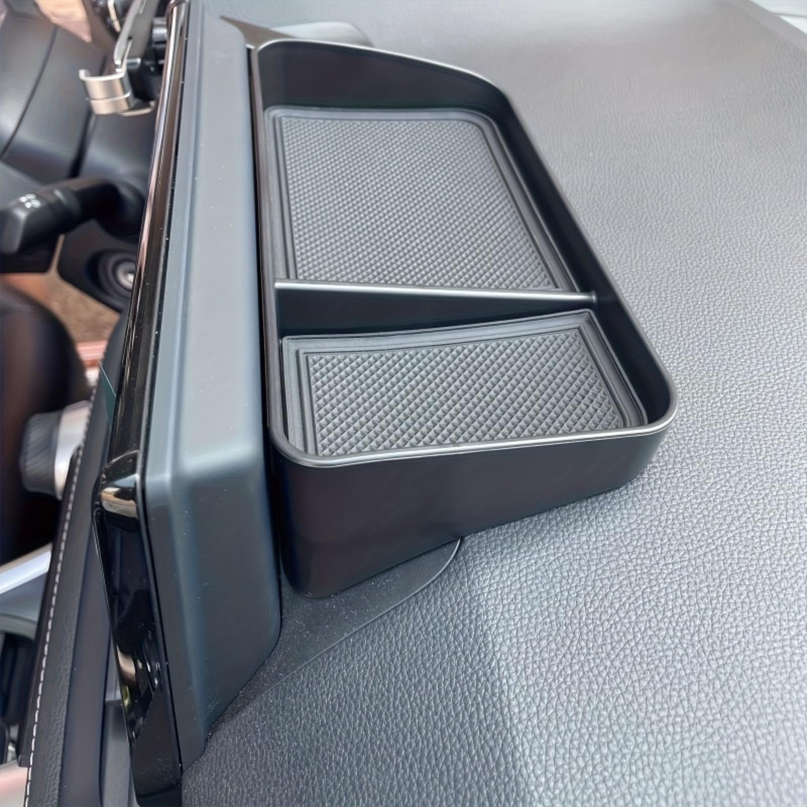 RFUJBPDZA Dashboard Storage Tray, For Audi Q2 Q3 Q4 Q5 Q7 Q8 Q9 S1 Screen Behind Organiser Dashboard Center Console Storage Box Anti Slip Interior Accessories