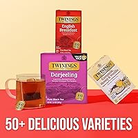Vista 254 de Twinings Blackcurrant Breeze - Té negro, 6 paquetes de 20 unidades, bolsas de té envueltas individualmente, dulce, sabor picante, con cafeína