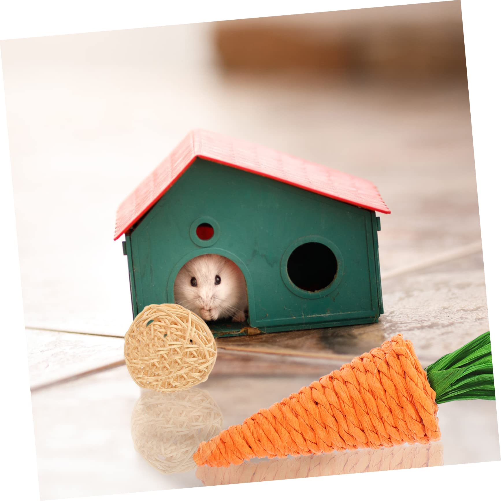 Jouets à Mâcher pour Petits Animaux pour Hamsters Gerbilles Jouets de Dentition Sécurisés pour Rongeurs