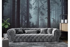 Foggy Pin Forest - Dark Forest Wallpaper