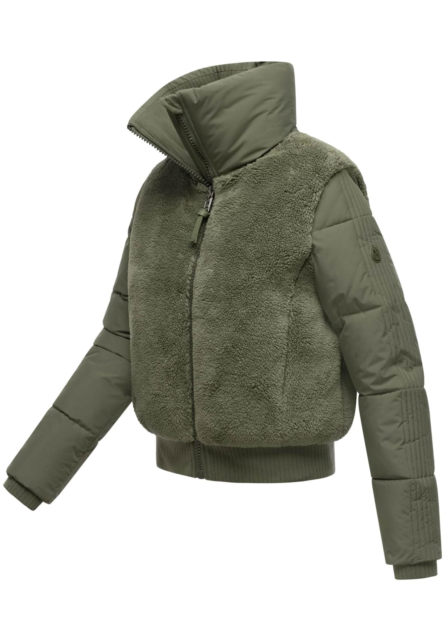 Navahoo Damen Winterjacke (XS-2XL) - mit Teddyfleece, hohem Kragen und 4 Taschen - N100