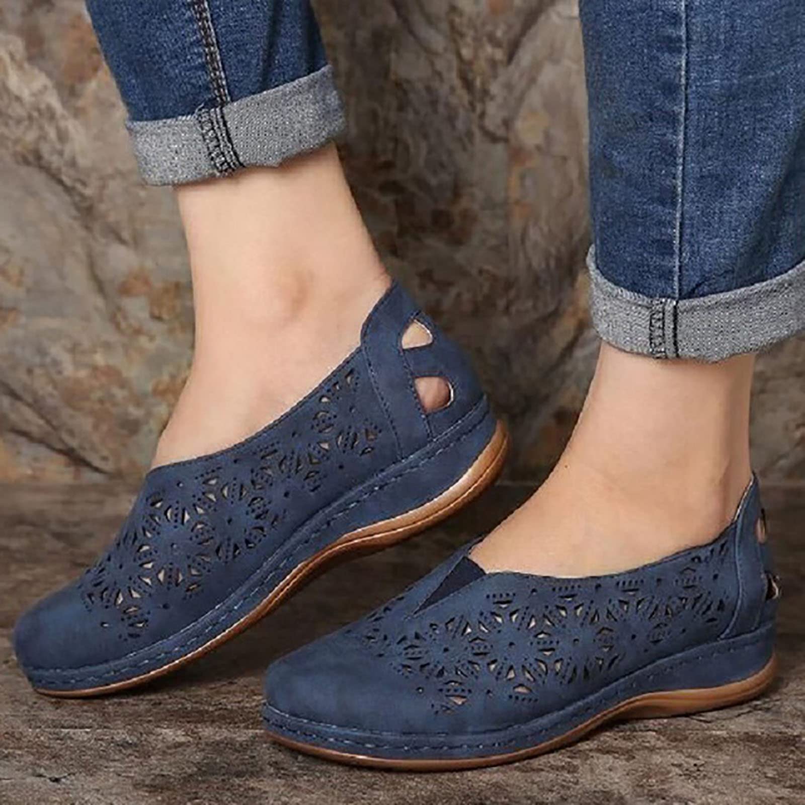 Women Platform Wedge Sandals Summer Open Toe Buckle
