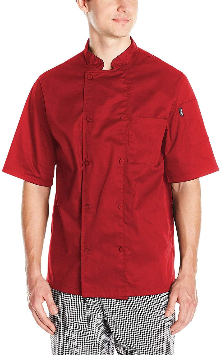 Chef Code Men's Short Sleeve Unisex Cool Breeze Chef Coats