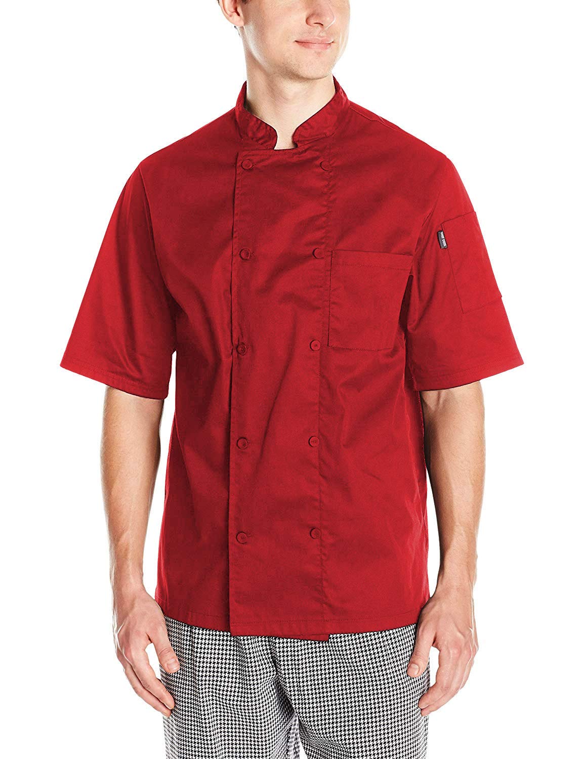 Chef Code Men's Short Sleeve Unisex Cool Breeze Chef Coats