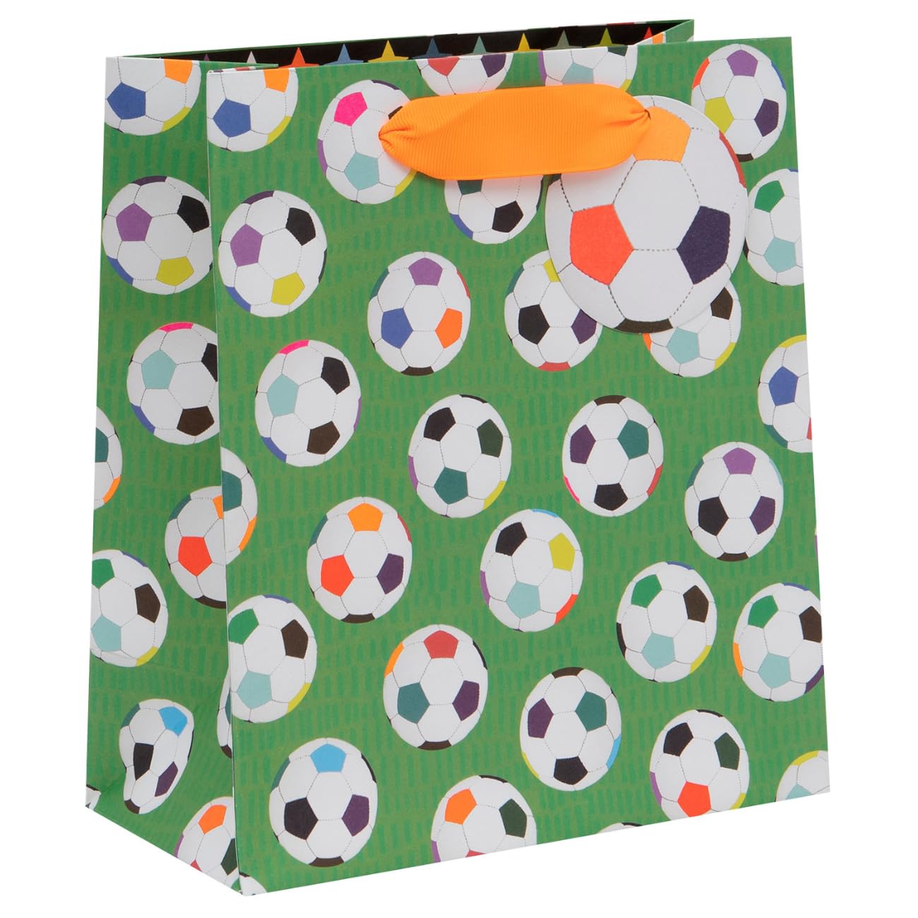 Glick Luxury Gift Bag, Football Bag for Birthday and Other Occasions, 260 x 315 x 135mm, Green