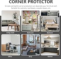 Vista 5 de DOITOOL Accesorios de audio 16 protectores de esquina de caja de metal, protector de esquina de mesa de cobre, protector de parachoques de esquina