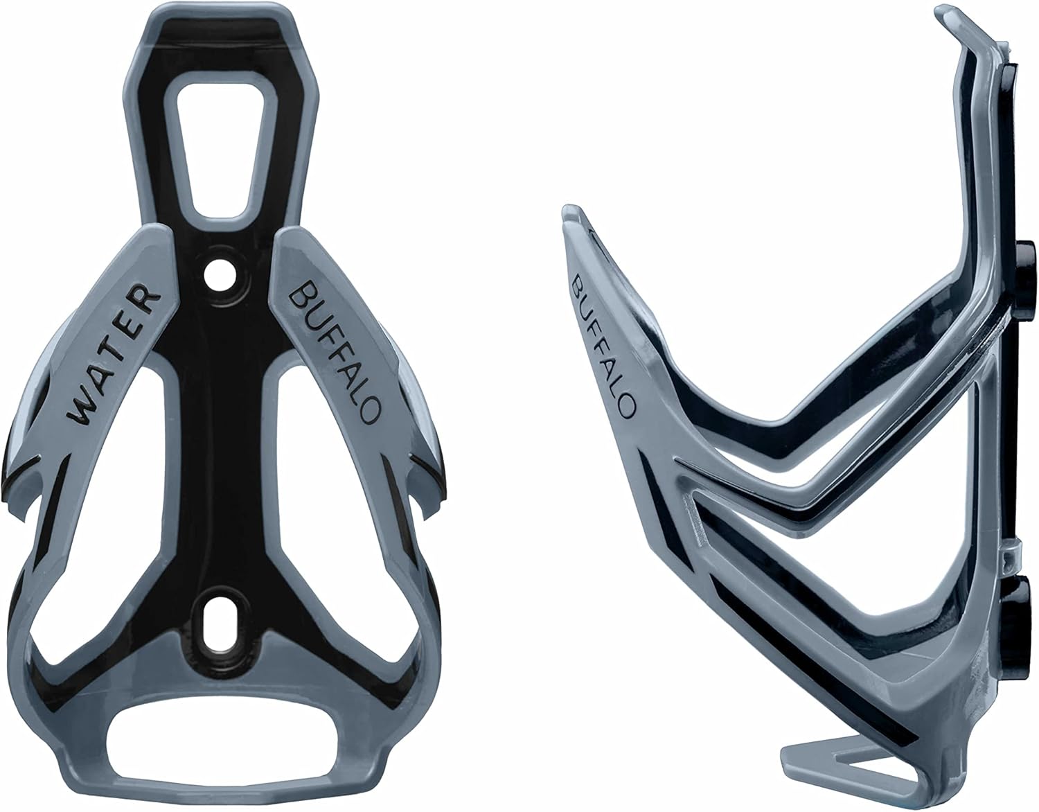 Water Buffalo Bike Water Bottle Holder | Nylon/Carbon Water Bottle Cage for Mountain & Road Bikes | Durable Bike Drink Holder Fits Most Water Bottles | Includes Wrench & Screws (Gray) : Sports & Outdoors