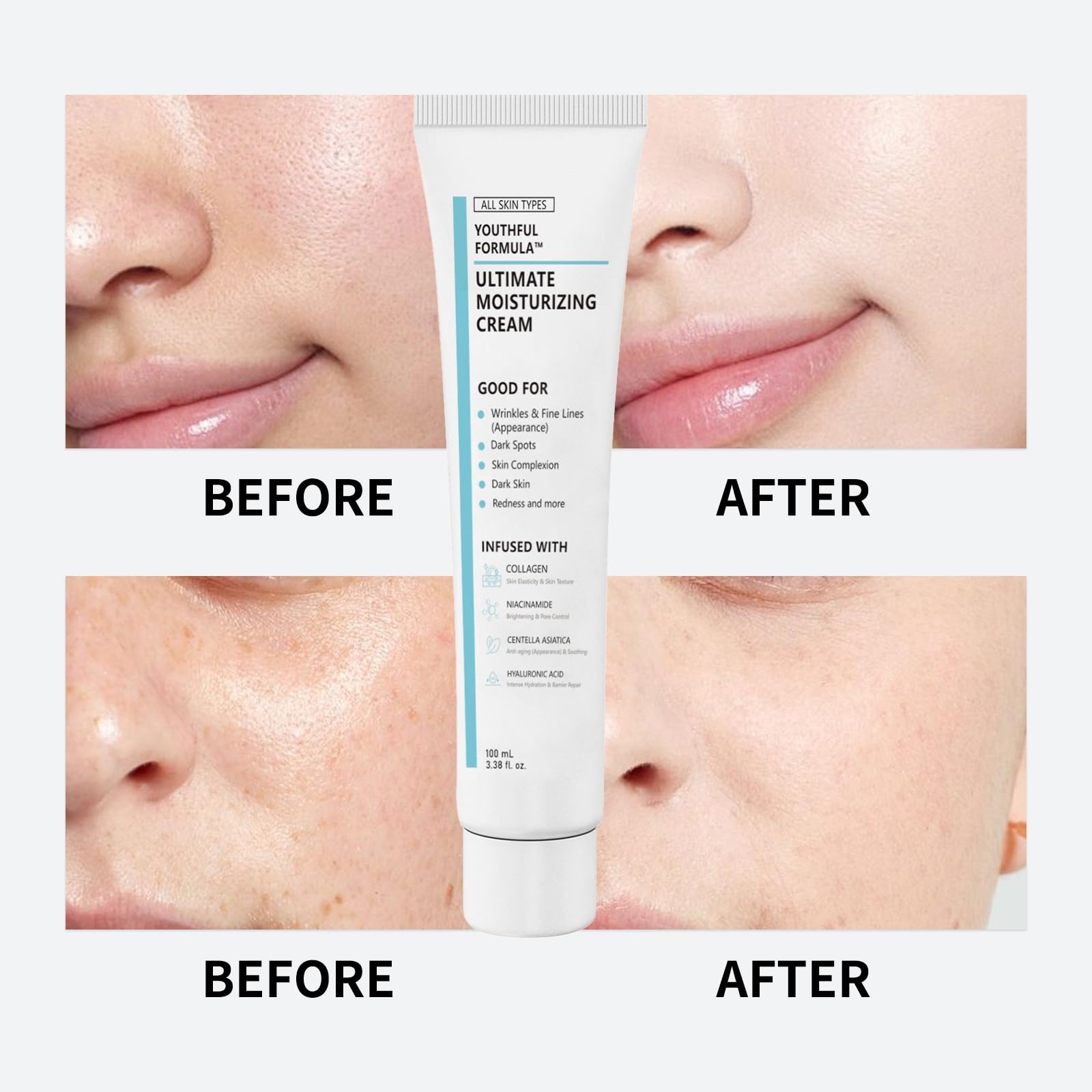 Youthful Formula Ultimate Moisturizing Cream,Moisturiser Face Women,Anti Wrinkle Face Cream,Calming F-ace Moisturizer,Repairing Fa-ce Moisturizer,Hydrating Mo-isturiser F-ace - Image 2