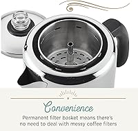 Vista 5 de Farberware Classic Yosemite - Percolador de café de acero inoxidable, 8 tazas, color plateado