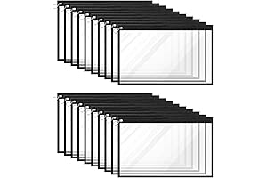 Indispensable 20-Pack Clear Zipper Pouches: Waterproof Essentials for Organization and Versatility