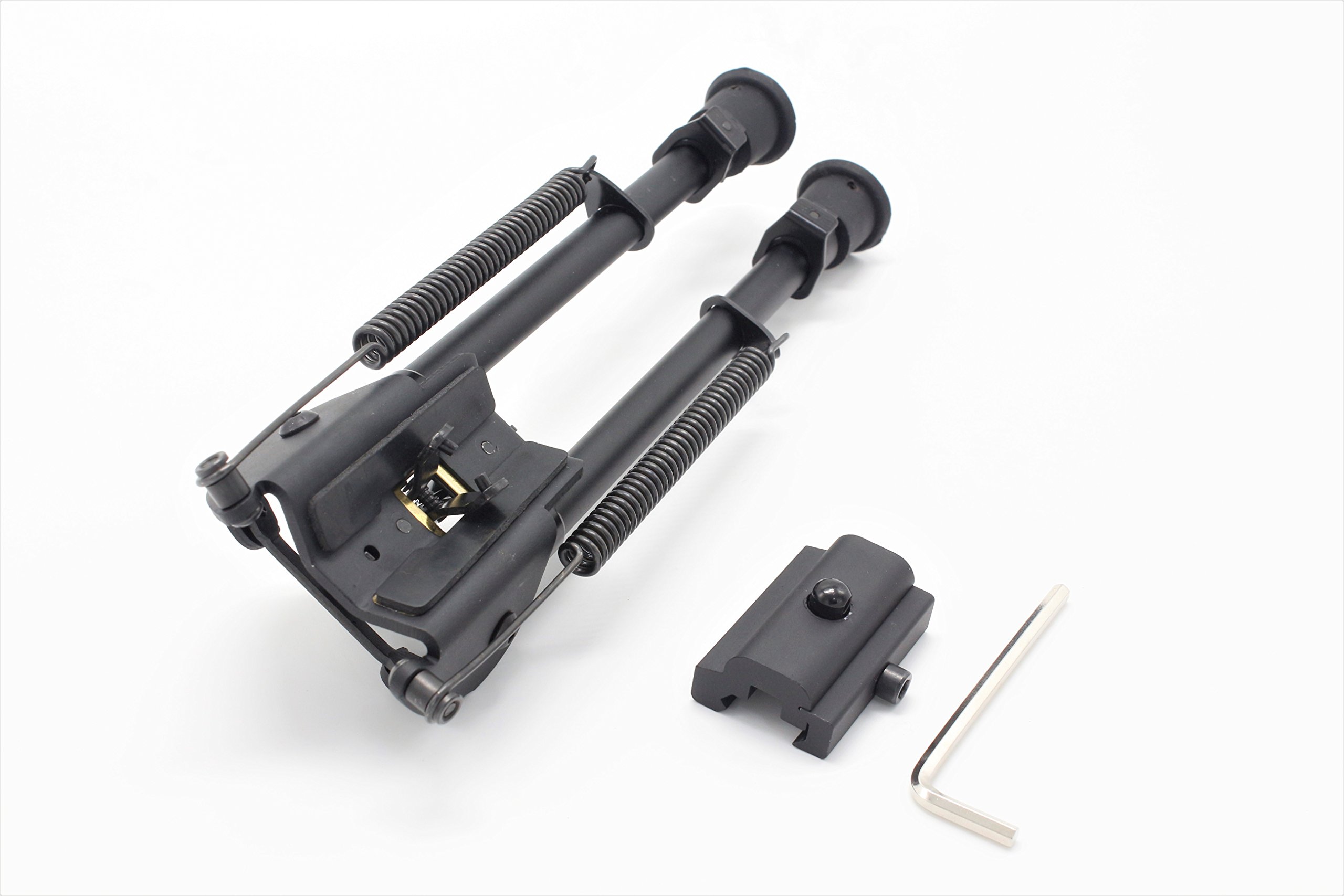 ACTIVE-8 - Bipod per cani da 6 pollici a 9 pollici / 9 pollici a 13 pollici, regolabile in nero, bipod tattico super resistente, con adattatore per rail Mount