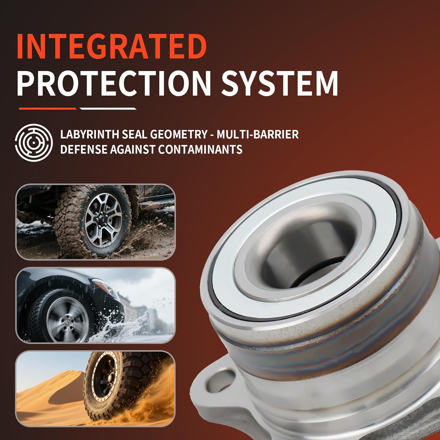 DRIVESTAR 512009 Rear LH/RH Wheel Hub for Lexus ES300 1992-2003, 1999-2003 for Lexus RX300, 1995-1999 for Toyota Avalon / 1987-2001 Camry / 1999-2000 Solara