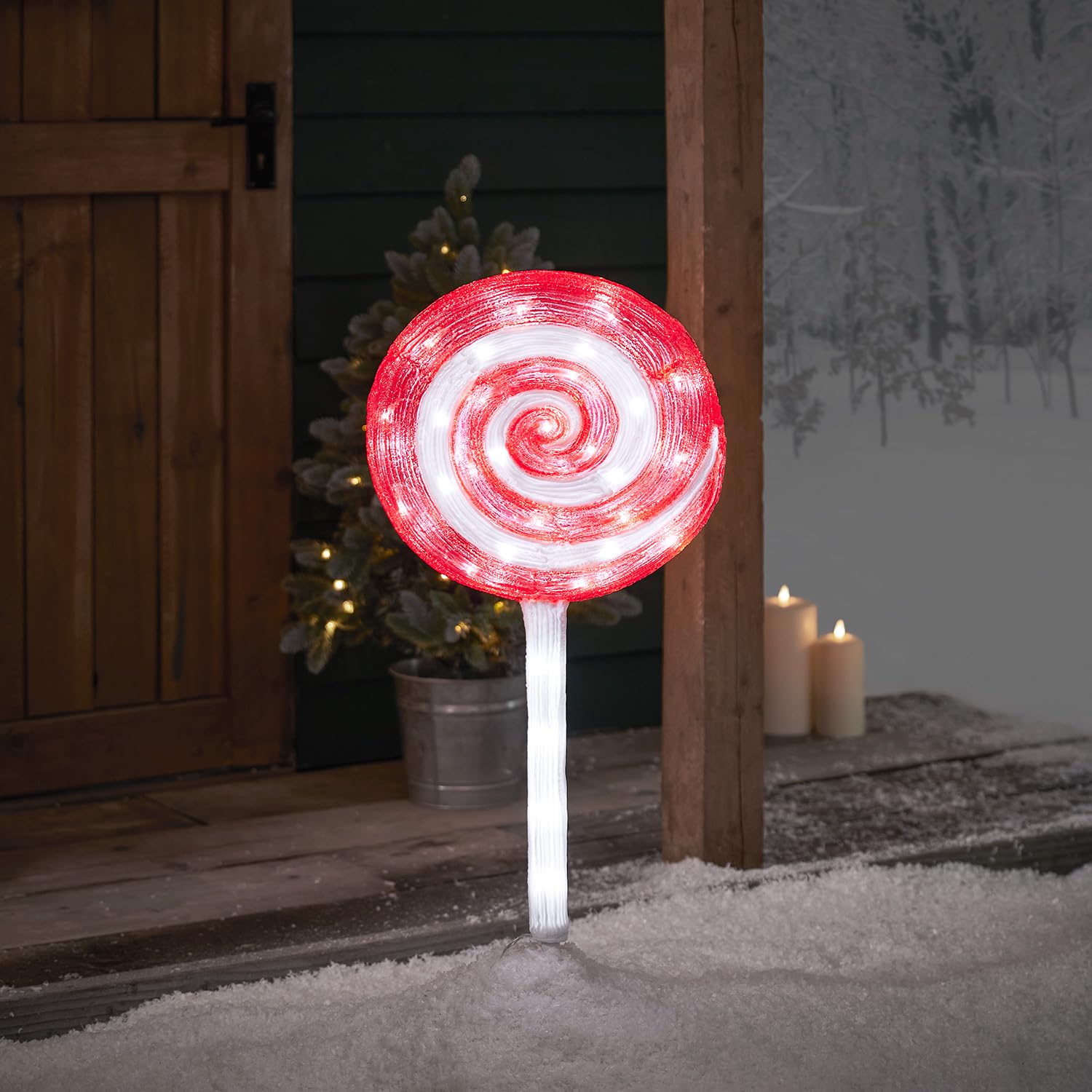 Lot De 5 Écureuils Lumineux En Acrylique - Décoration LED Intérieur/Extérieur - Ambiance Magique Noël Ou Toute L'Année - 6