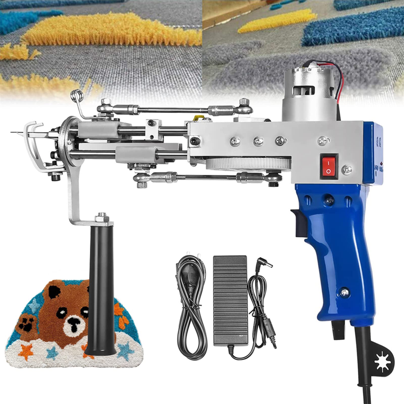 タフティングガン カットパイル ブルー/青 Amazon.co.jp: タフティングガン、カットパイルタフティングガン