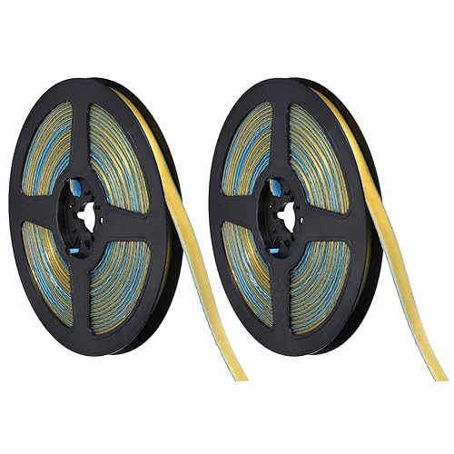 Miniatura 8 de uxcell 2 piezas de moldura flexible autoadhesiva, moldura de techo de 20 pies para despegar y pegar, cinta decorativa de sellado de tira de