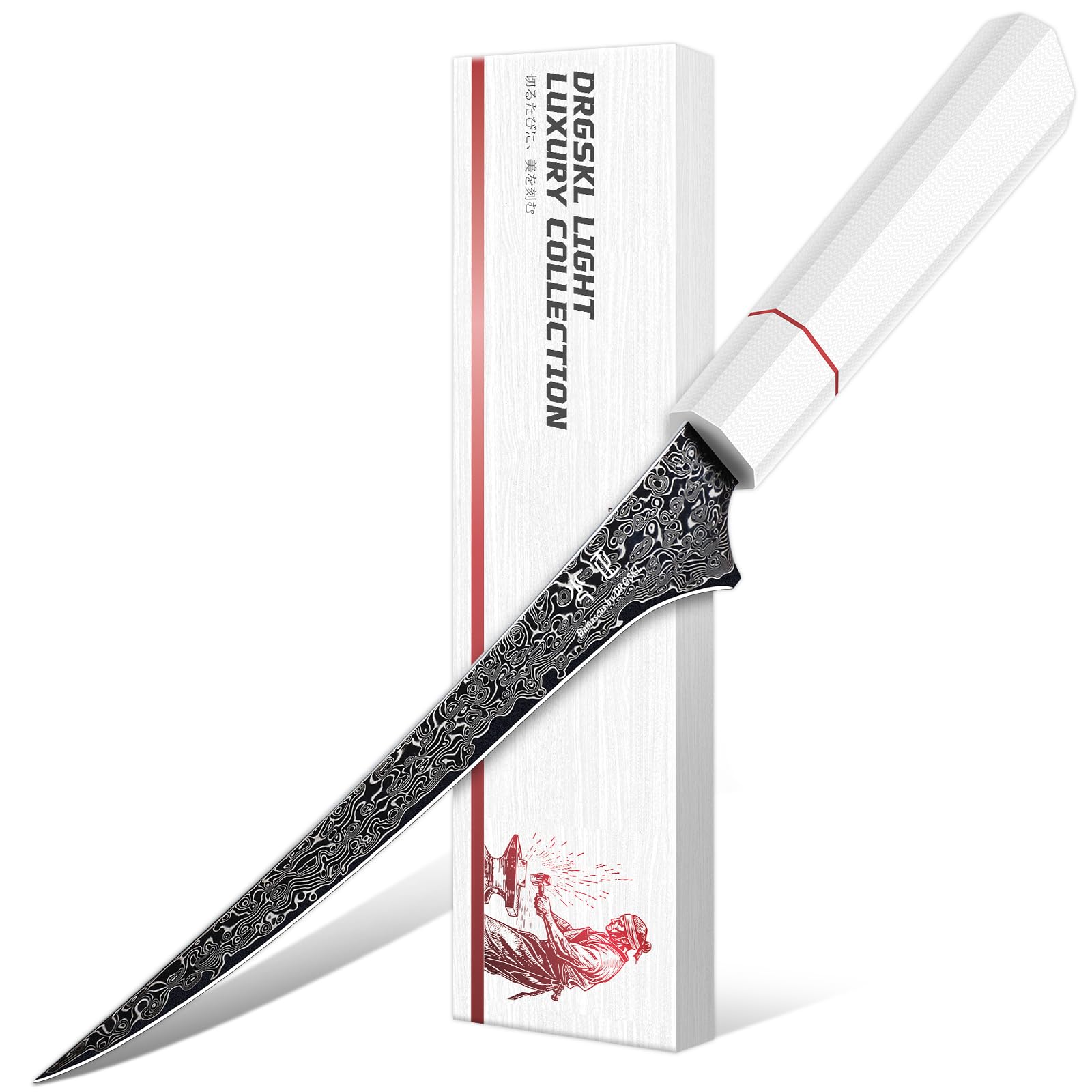 DRGSKL Damascus Fillet Knife