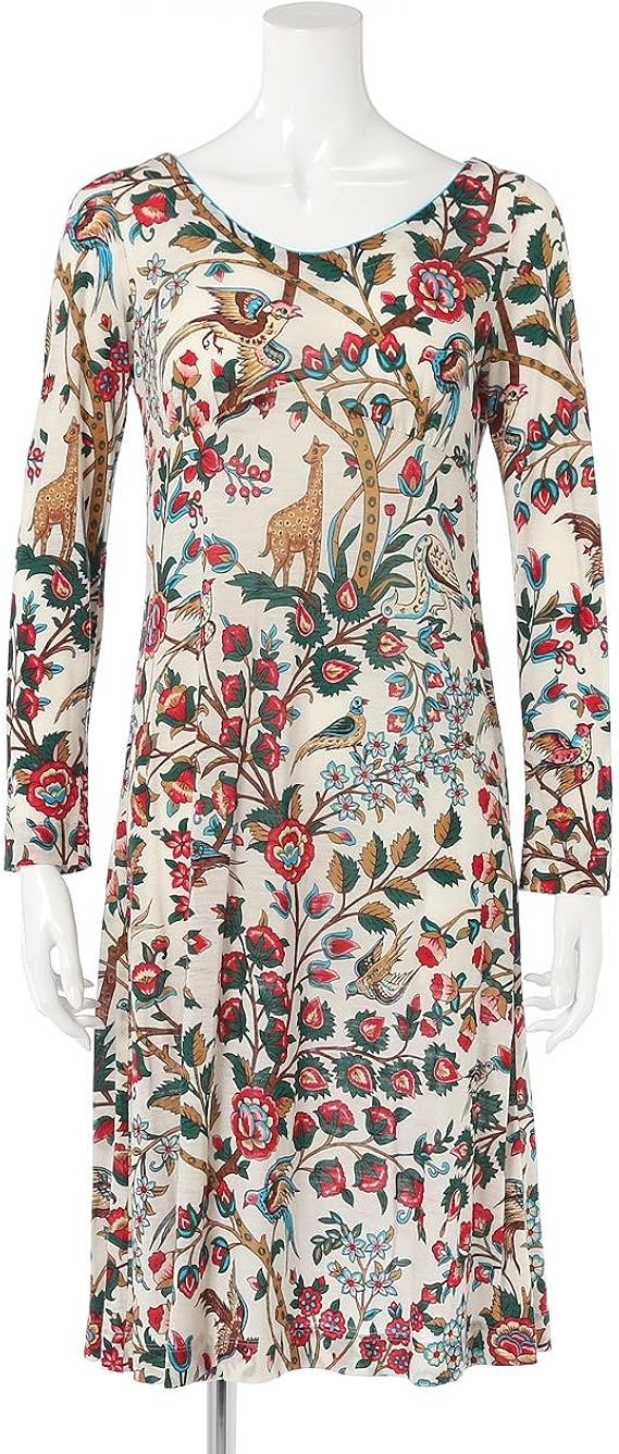 Amazon Co Jp フォーティーナインアヴェニュー ジュンコシマダ 49av Junko Shimada 総柄ワンピース ホワイト 40 服 ファッション小物