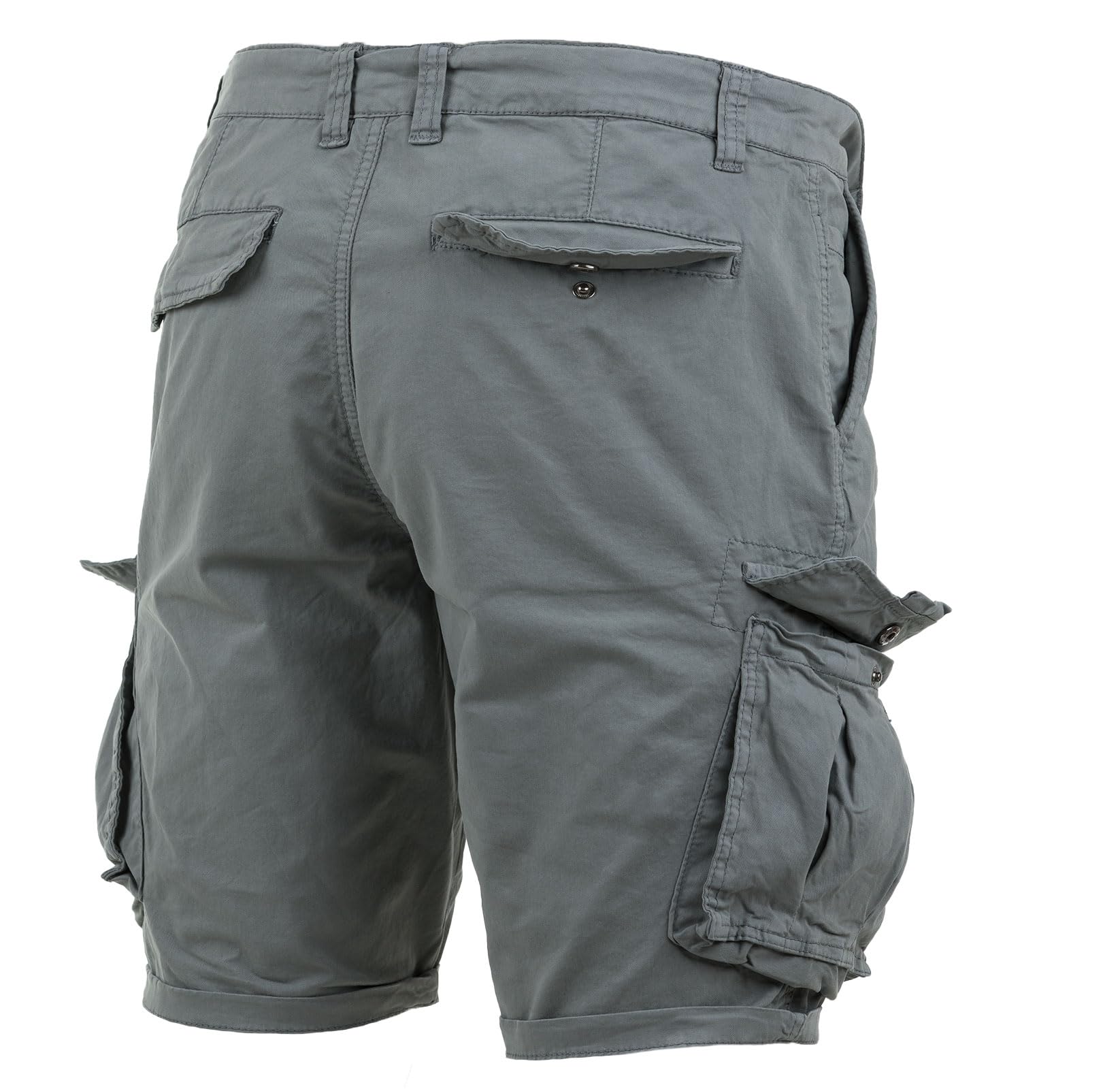 Instinct Bermuda Uomo Cargo Pantaloncini Slim Fit Cotone Tasche Laterali Taglie 44-60
