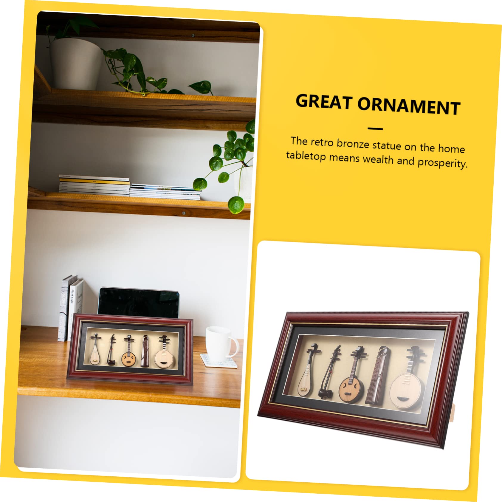 Set da 5 Modelli di Strumenti Musicali Folk Realistici per Arredamento Casa e Regalo