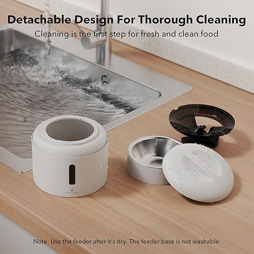 Miniatura 7 de PETLIBRO Comedero automático para gatos, comedero automático WiFi 5G con preservación de frescura, comedero cronometrado para gatos de 3 litros para