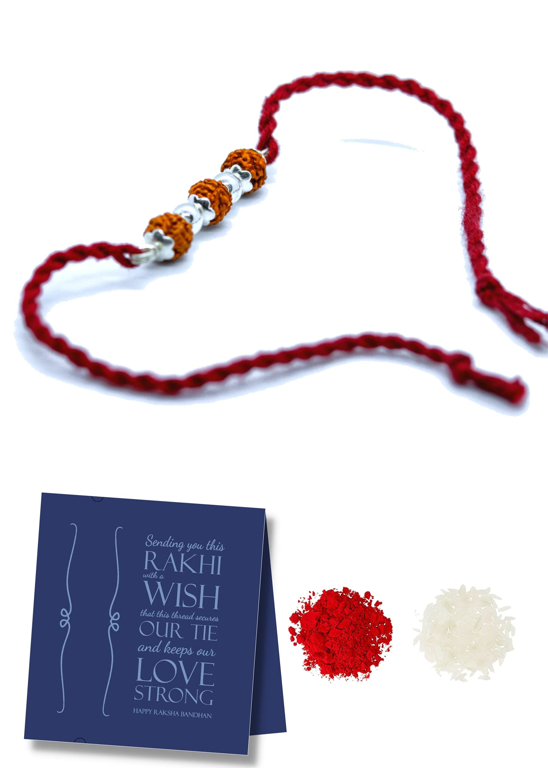 DEVU PARBAT ENTERPRISE Mens Pure Silver Rakhi for Brother Rakshabandhan with Roli Chawal Combo (B08CD1BN4D) Amazon Price History, Amazon Price Tracker