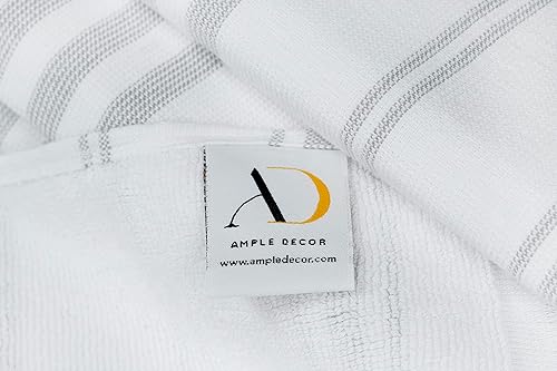 Miniatura 8 de Ample Decor Juego de 4 toallas de mano turcas de 16 x 28 pulgadas, 100% algodón, de secado rápido, toallas suaves de manos y cabeza para cocina,