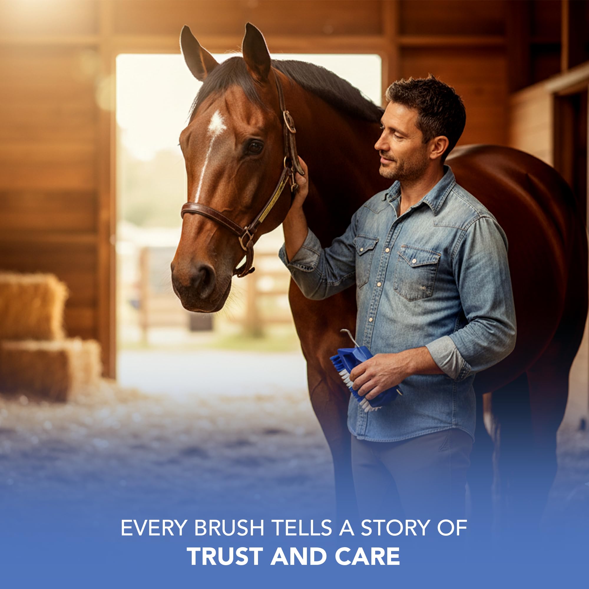 Kelcie's Pick Brush Cleaning Tool - Easy To Use Slip-Proof Grooming Brush For Horses With Great Grip - image 5