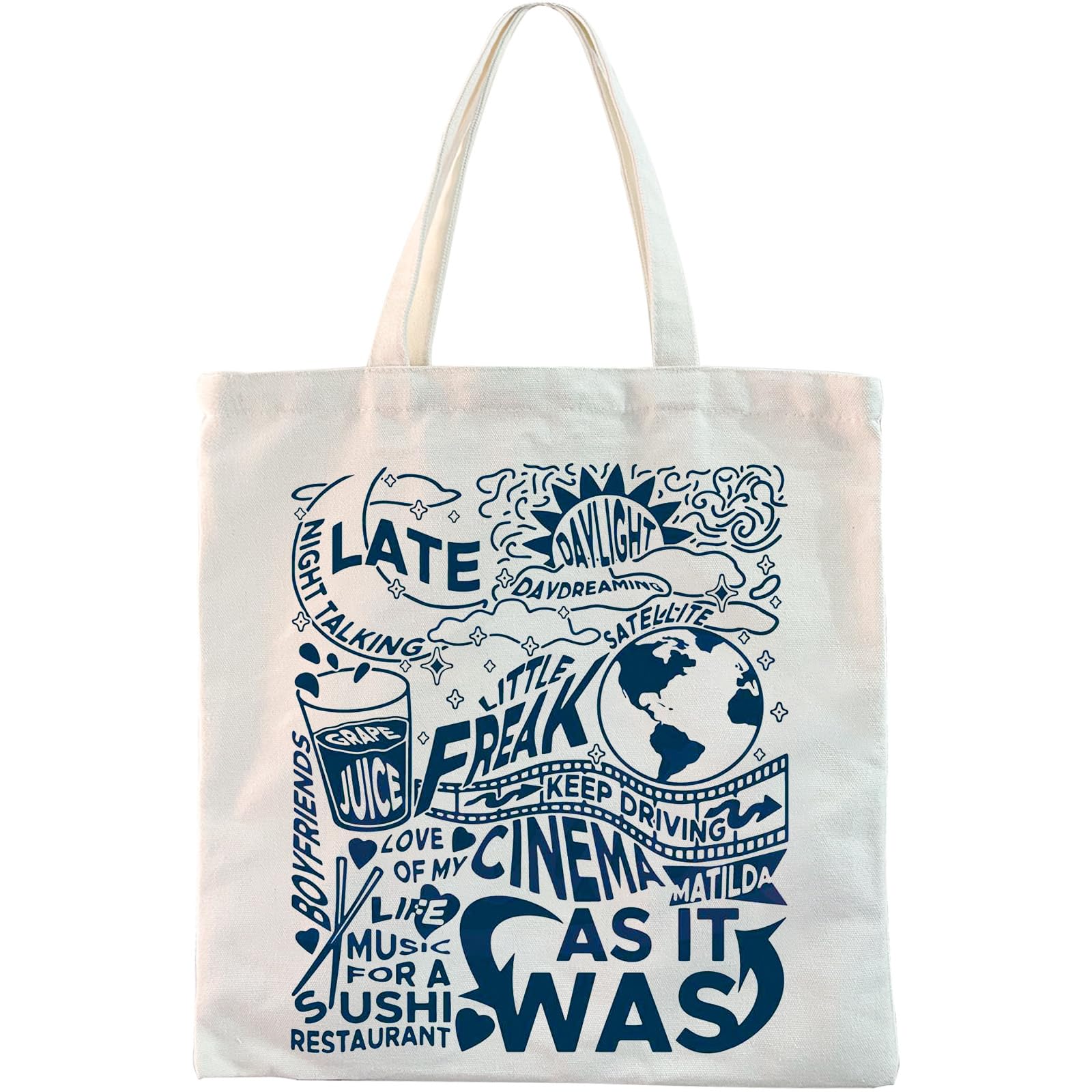 Singer Lyrics Inspired Gift Album Gift Tote Bag Music Lover Gift Singer's Merchandise Shopping Bag